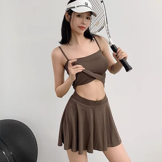 跃牌【禅语梵心】细带美背运动背心女双层外穿健身瑜伽内衣舒适普拉提健身文胸春夏WX5148 商品图1