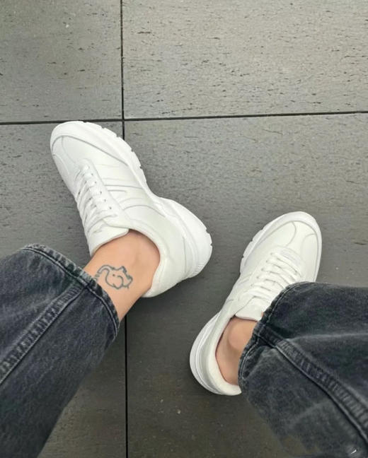 225-8舒适到cry 无标CE 老爹鞋小白鞋 4cm增高 暴走能小跑 我穿37 商品图0