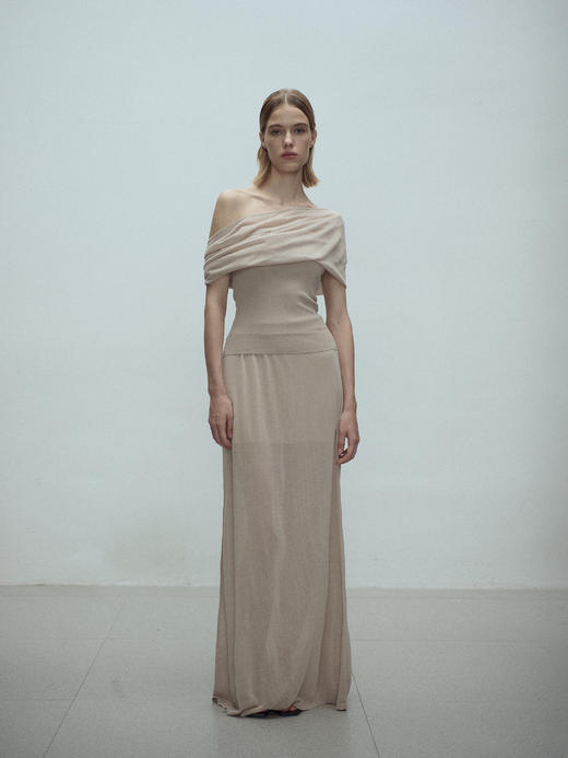 VC｜SS25033 Shanti sheer knit skirt [半身裙 黑 / 白 / 卡其 ] 商品图7