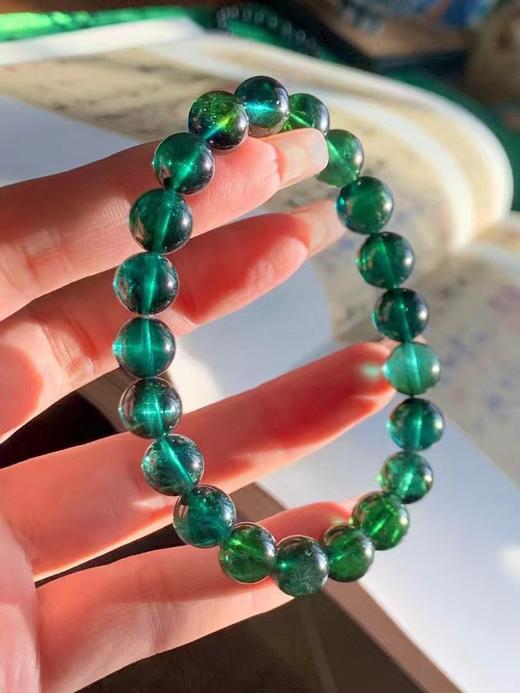 9mm-10mm单圈绿碧玺手串 商品图1
