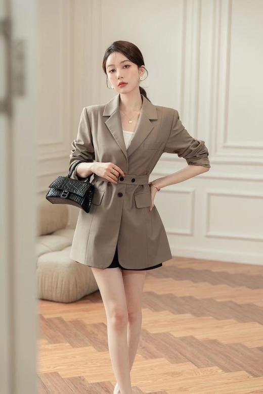 amadella 卡其色翻领简约西装外套 15552 商品图2