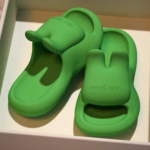 【踩屎感兔子凉拖鞋】夏季家居室内洗澡家用 eva橡塑材质 防滑厚底外穿不臭脚  商品图11