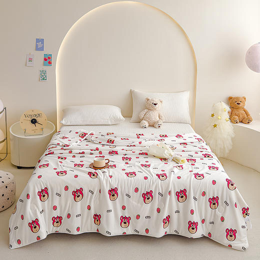 【新款a类卡通针织棉被】大豆被子被芯夏被 儿童空调被夏凉被 可机洗薄被 商品图13