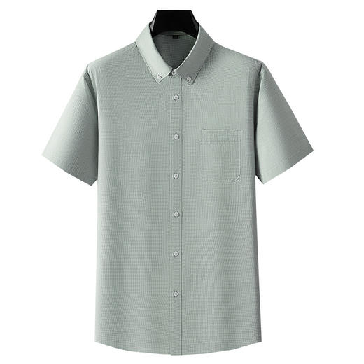 【棉亚麻】大依优型大码短袖衬衫棉麻半袖衬衣男士特大码休闲打底衫夏季肥佬宽松亚麻上衣 商品图4