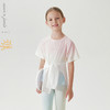 [凉感防晒]马克珍妮男女童渐变色弹力运动短袖T恤上衣夏装550508 商品缩略图0