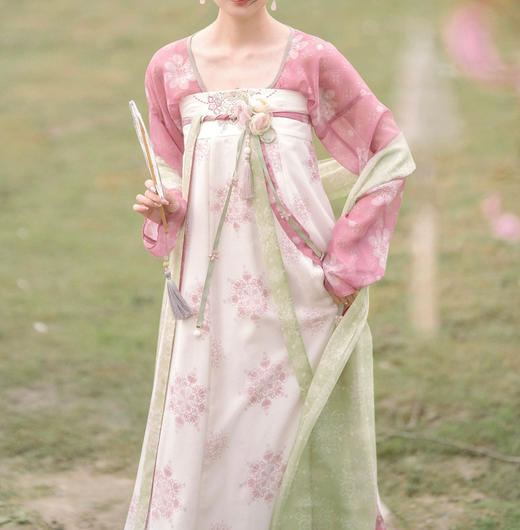 裁缝学苑AS438唐制汉服坦领上衣一片式齐胸破裙纸样女装样板 商品图1