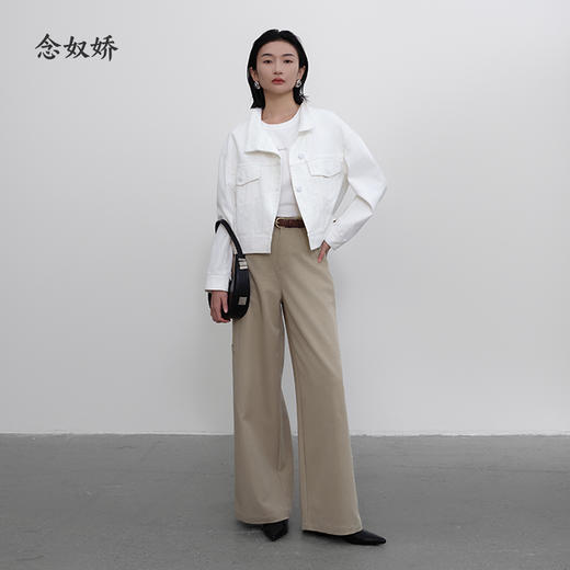 【商场同款】CNJ5380 “风尚牛仔衣” 白色清新、轻盈，斜纹牛仔棉，吸汗透气 白色牛仔外套 商品图11