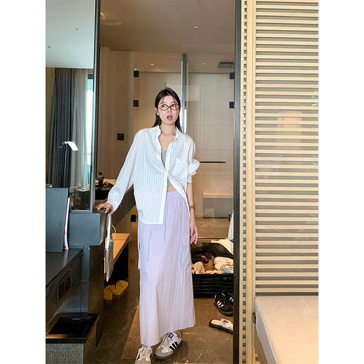 【149元任选2件】最后一波！浅紫色工装半身裙 商品图3