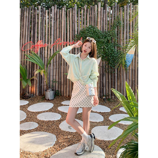 【149元任选2件】最后一波！小清新绿色衬衫 商品图3