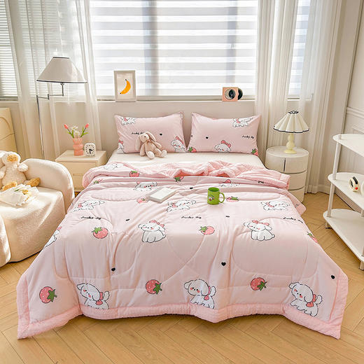 【A类母婴级水洗棉夏凉被】双层纱豆豆被 大豆空调被 单双人夏被礼品被 商品图10