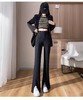 【春上新】憬J ·女神裤黑色开叉微喇叭裤16198-喜出 商品缩略图12
