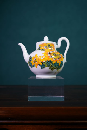 釉下五彩向阳而生壶