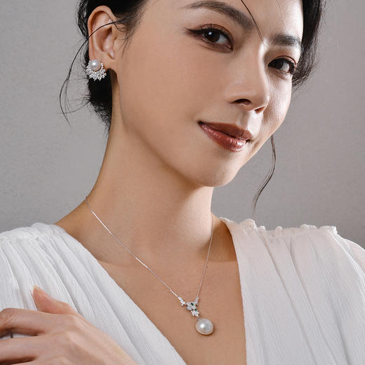 Manreya玛芮雅“繁星春水”淡水马贝项链气质高雅项链 商品图4