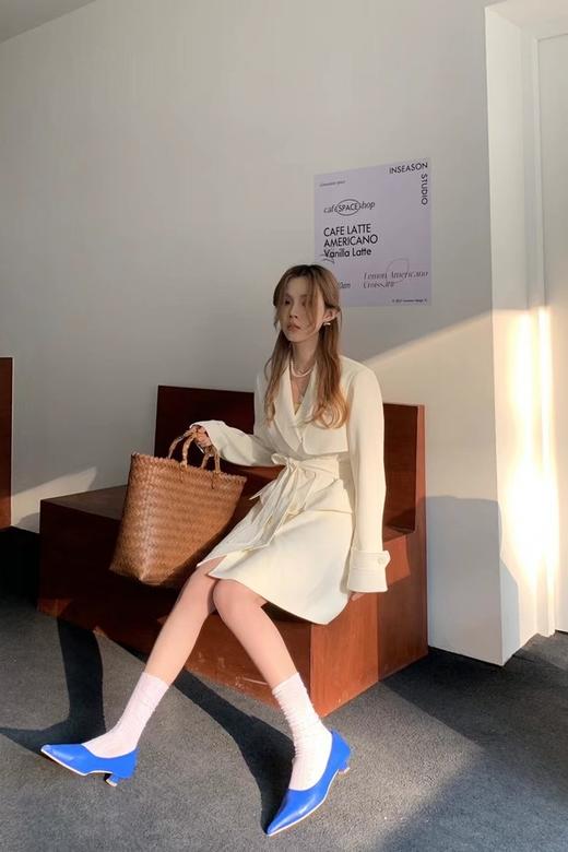 amadella 韩风简约收腰绑带西装连衣裙 15921 商品图1