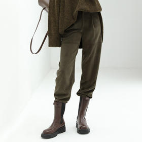 COCOBELLA工装风率性条绒休闲裤女宽松直筒灯芯绒长裤PA910