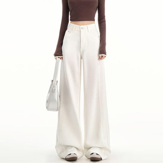 馥迦三防显瘦清爽百搭莱赛尔阔腿裤 商品图1