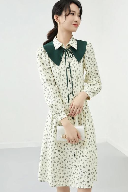 SENTUBILA尚都比拉 清新撞色披肩两件套连衣裙 15757 商品图0