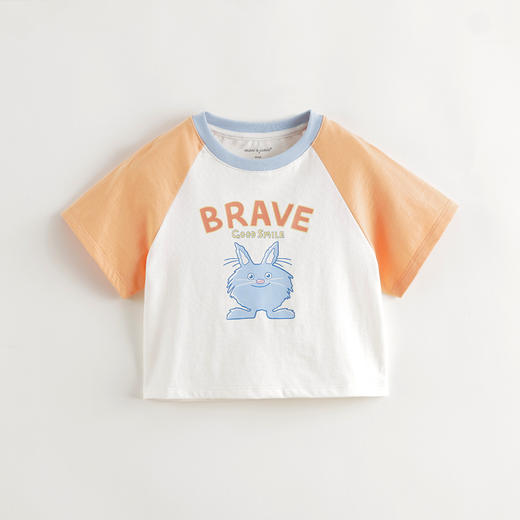 马克珍妮男童萌趣毛怪短袖T恤 宝宝纯棉上衣2025年夏装新款550805 商品图1