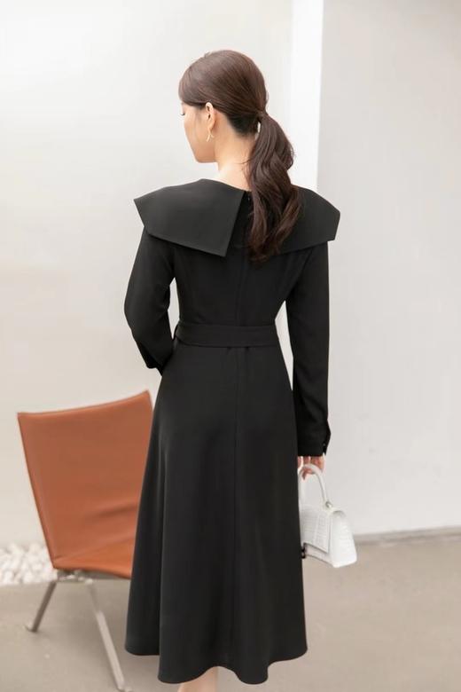 amadella 黑色娃娃领收腰连衣裙 15550 商品图5