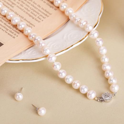 紫禁文创旗下 珠御在殿·时光珍珠套装 3A天然淡水珍珠 S925银锁扣 经典百搭 亲肤不易过敏 商品图8