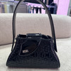 GCDS 女士金属字母徽标 Comma Notte 专利花押字单肩包 黑色 A2OW5000AC899 商品缩略图0