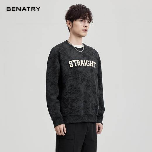 贝纳川春季圆领字母卫衣ECF124105 商品图4