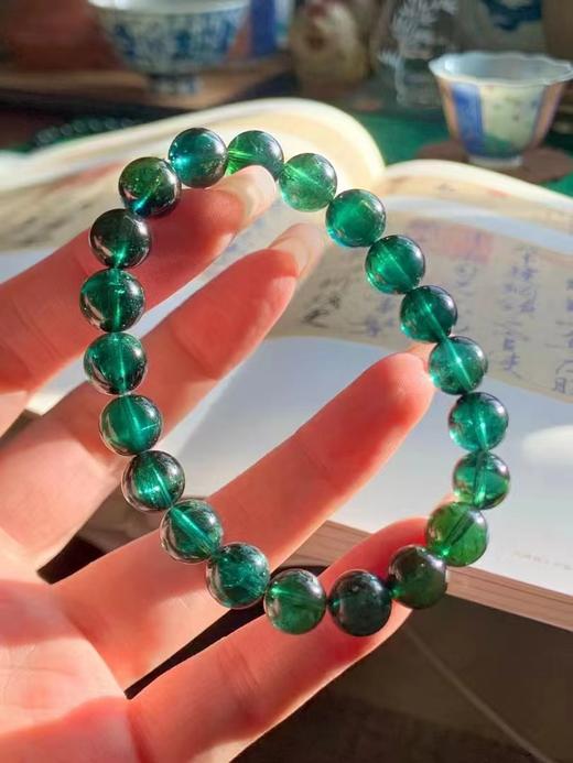 9mm-10mm单圈绿碧玺手串 商品图2