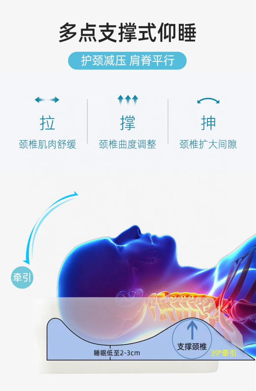 亚马逊订单售价799！正品mdnsme蝴蝶枕！
磁石按摩枕💆跨境热卖，慢回弹异型护颈枕侧睡枕单人护颈记忆枕带 商品图13