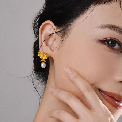 Manreya玛芮雅“乘风”淡水珍珠耳钉 商品图5