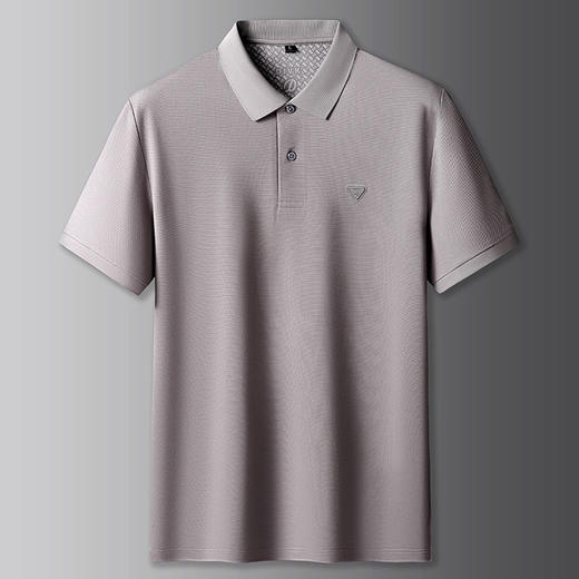 【100%棉】【DK】大依优型大码男装短袖POLO衫加大码男士棉半袖翻领体恤肥佬宽松休闲纯色上衣 商品图0