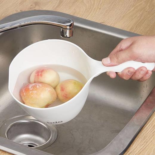 沐浴折叠水勺宝宝水瓢长柄塑料舀定制儿童加厚水洗澡勺便携式厨房 商品图2