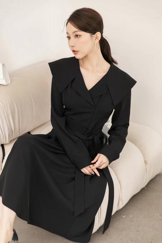 amadella 黑色娃娃领收腰连衣裙 15550 商品图4