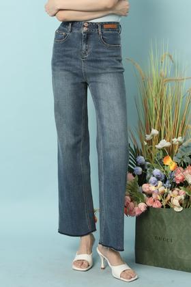 HAYES 高腰双扣直筒牛仔长裤 15652