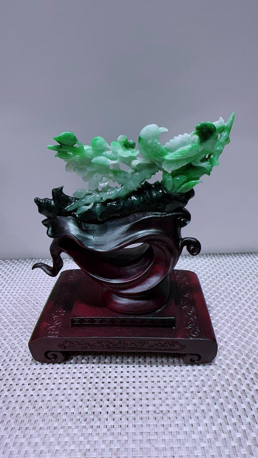 620877翡翠摆件【平安富贵】 商品图3