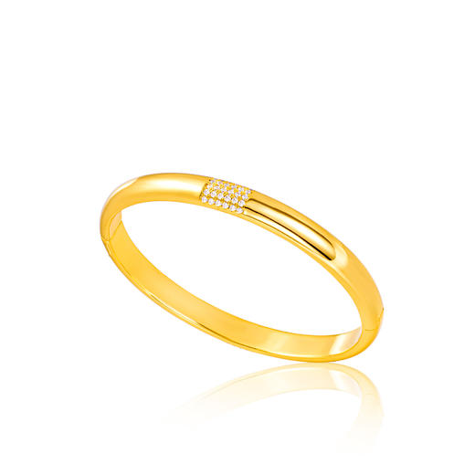 GAONAS 金色光面贵气时尚手镯10806SGO 商品图2