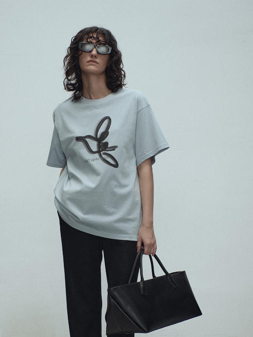 VC｜SS25006 Tully bird Tshirt [短袖上衣 黄 / 白 / 蓝 / 灰 / 卡其 ] 商品图0