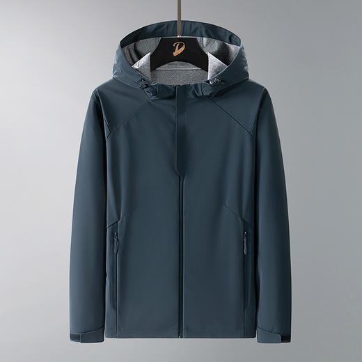 【新款DTH】大依优型大码夹克外套防水防风男宽松加肥加大码休闲上衣胖子连帽男装冲锋衣户外 商品图8