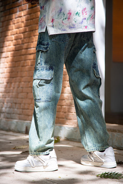 W419631629工装牛仔裤 商品图1