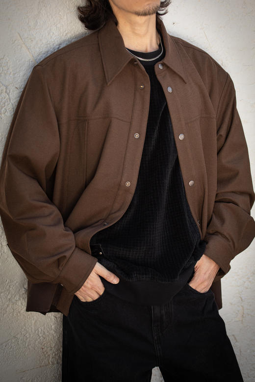 W432225318质感拼接衬衫 商品图1