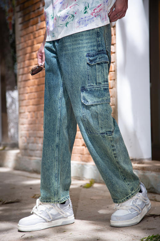 W419631629工装牛仔裤 商品图0