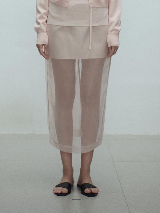 VC｜SS25007 Tully sheer skirt  [半身裙 黑 / 黄 / 粉 ] 商品图2