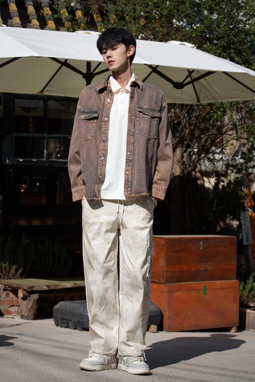 W419625246复古洗水牛仔衬衫 商品图2