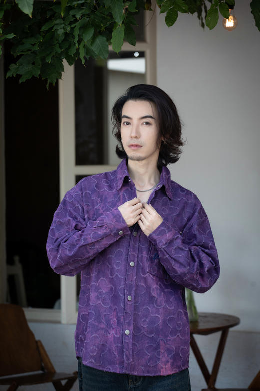 W432125348花朵牛仔衬衫 商品图0