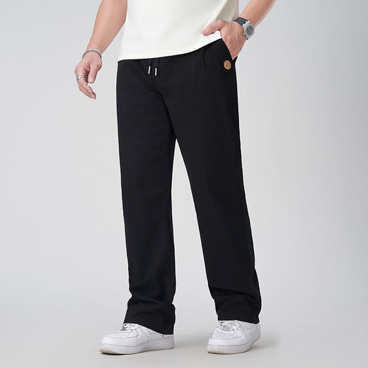 【DYG】大依优型大码休闲裤阔腿裤简约百搭长裤宽松加肥直筒薄款裤子男大码春夏 商品图5