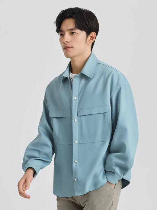 👍被斯辰唯佳拿捏！🔥【斯辰唯佳早春情侣夹克衬衫E50-G2506】🌹高智感早春穿搭 👌🏻斯辰唯佳25早春“”夹克“”衬衫，时髦精都在抢。  商品图6