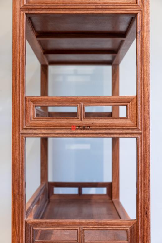 红桥红  家具严选  缅甸花梨（大果紫檀）【196 抽屉柜门 线条素工 书架】 商品图7