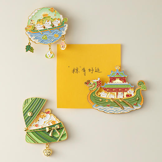 【故宫冰箱贴】端午系列冰箱贴粽子龙舟可转动博物馆文创礼物伴手礼 商品图2