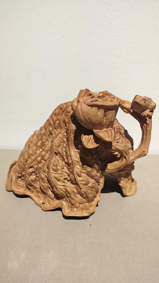 跃落秋节摆件/黄杨木18*12cm 商品图0