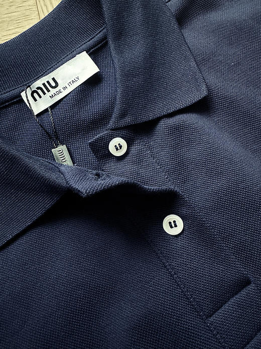 现货 THS-限时 缪家 复古雅韵 翻领撞色字母刺绣polo衫 BH2566 商品图4