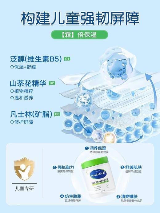 Panapopo维生素原B5舒润保湿霜 儿童润肤霜 （550g/罐） 商品图1